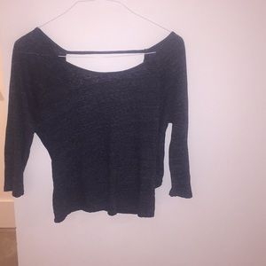 Open back Long Sleeve Shirt